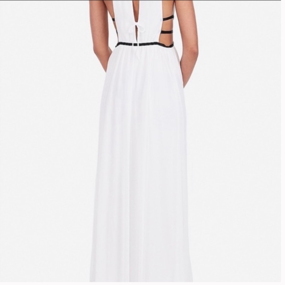 EXPRESS Strappy Side Plunge Cut-out Maxi Dress. Worn once. - Picture 3 of 5